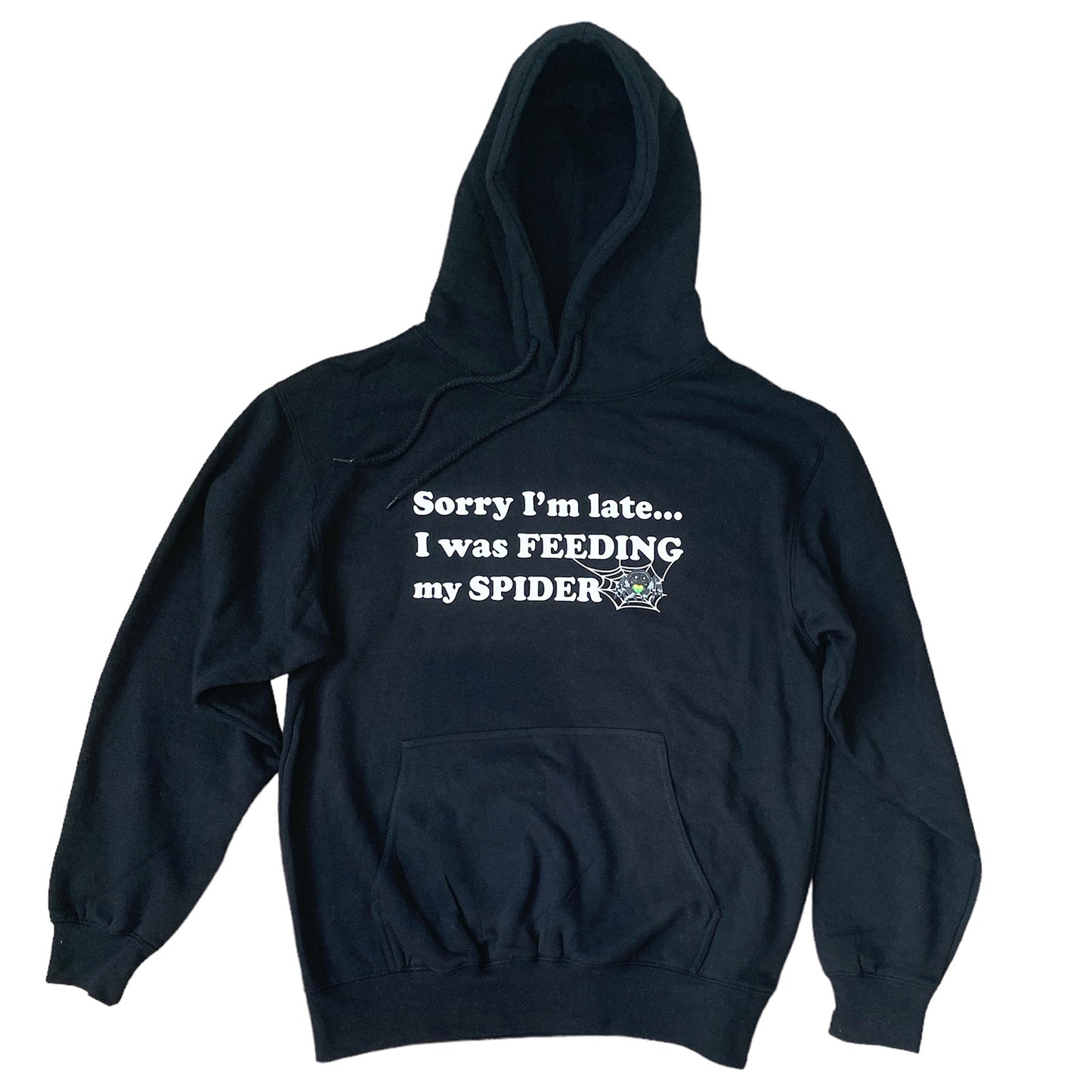 Sorry I'm Late Hoodie Black