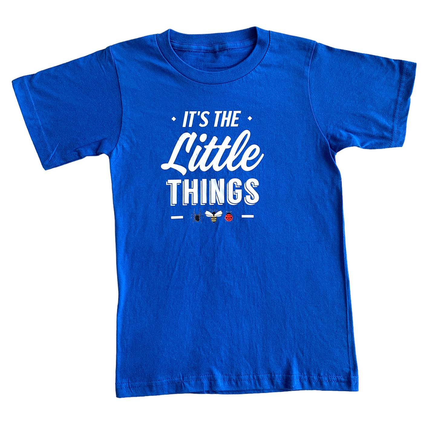 Kids It's The Little Things T Shirt Blue